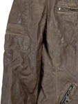 Vorschaubild 3 von Damen Kunstlederjacke Kapuze Jacke Biker Casual Braun Gr. 34
