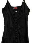 Vorschaubild 3 von Damen Nachthemd Negligee Gr. 36 Schwarz Elegant Spitze Knopfleiste