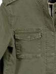 Vorschaubild 3 von Outdoorjacke Damen Gr. 40/L Oliv Baumwolle Elasthan Uni Langarm Freizeit