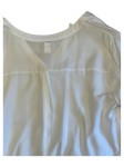 Vorschaubild 4 von Damen Bluse Gr. 44/XXL Weiß Viskose Tunika Shirtbluse 3/4 Arm Casual
