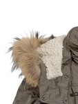 Vorschaubild 4 von Parka Damen Gr. 40/L Oliv Polyester Baumwolle Uni Outdoor Freizeit