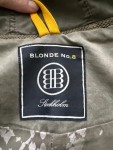 Vorschaubild 7 von Damen Parka Gr. 40 Oliv Stickerei Vogel Baumwolle Kapuze Jacke