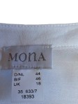 Vorschaubild 7 von Damen Bluse Gr. 44/XXL Weiß Viskose Tunika Shirtbluse 3/4 Arm Casual