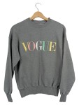 Vorschaubild 1 von Damen Sweatshirt Gr. S Grau Stickerei Baumwolle