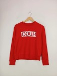 Vorschaubild 2 von Boss Sweatshirt Damen Rot Logo Print Pullover Gr. XS 34