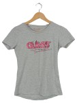 Vorschaubild 1 von Damen T-Shirt Logo Print Grau Gr. S Casual Baumwolle