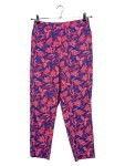 Vorschaubild 1 von Damen Stoffhose Gr. 36 Blau Pink Floral Baumwolle Sommerhose