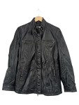 Vorschaubild 1 von Lederjacke Damen Gr. 40/L Schwarz Uni Urban Langarm Herbst/Winter