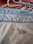 Vorschaubild 5 von Poloshirt Damen Gr. 38 M Weiß Blau Strass Logo Baumwolle Stretch Shirt