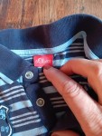 Vorschaubild 6 von Poloshirt Langarm Jungen Gr. 86 Blau Gestreift Patches Shirt