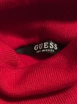 Vorschaubild 7 von Damen Rollkragen Pullover Kurzarm Strick Rot Gr. 34 XS Logo Strass Glitzer