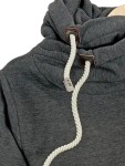 Vorschaubild 5 von Kapuzenpullover Hoodie Damen Gr. M Grau Meliert Casual Baumwolle