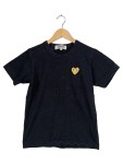 Vorschaubild 1 von T-Shirt Damen S schwarz Gold Herz Logo Baumwolle
