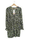 Vorschaubild 1 von Freizeitkleid Damen Gr. 48/4XL Mehrfarbig Polyester Blumenmuster Casual
