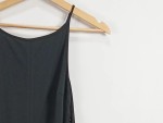 Vorschaubild 2 von Abendkleid Damen Gr. 40/L Schwarz Polyester Uni Elegant Ärmellos