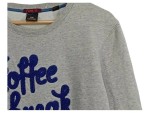 Vorschaubild 4 von Pullover Herren Gr. M/38 Grau Coffee Break Sweatshirt