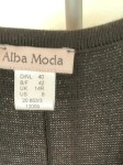 Vorschaubild 7 von Strickkleid Damen Schwarz Gr. 40 Viskose Ärmellos V-Ausschnitt Basic
