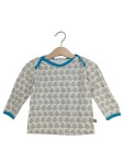 Vorschaubild 1 von Baby Langarmshirt Vogelmuster Gr. 74/80 Grau Baumwolle