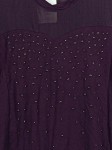 Vorschaubild 3 von Damen Langarmshirt Gr. 34/XS Lila Strass Mesh Viskose Elegant Party