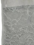 Vorschaubild 6 von Langarmshirt Damen Gr. 38 M Grau Spitze Rippstrick Baumwolle Shirt