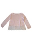 Vorschaubild 2 von STOP+GO Langarmshirt Gr. 92/98 Rosa Spitze Mädchen Shirt Oberteil Viskose Mix