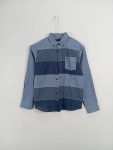 Vorschaubild 2 von Freizeithemd Kinder Gr. 128 Blau Baumwolle Gestreift Casual Langarm