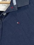 Vorschaubild 4 von Poloshirt Damen Blau Gr. 34/XS Baumwolle Uni Casual Kurzarm Knopf