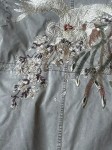 Vorschaubild 6 von Damen Parka Gr. 40 Oliv Stickerei Vogel Baumwolle Kapuze Jacke