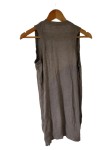 Vorschaubild 2 von Pullunder Damen Gr. 38/M Grau Viskose Uni Casual Ärmellos Freizeit