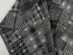 Vorschaubild 3 von Damen Cape Poncho Grau Kariert Fransen One Size