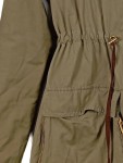 Vorschaubild 6 von Parka Damen Gr. 34/XS Oliv Polyester Uni Casual Freizeit Nicht angegeben