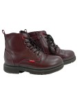 Vorschaubild 1 von Kinder Stiefel Boots Gr. 32 Bordeaux Rot Schnürung Reißverschluss