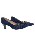 Vorschaubild 1 von Pumps Damen Wildleder Blau Klassisch Elegant Gr. 36