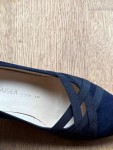 Vorschaubild 3 von Pumps Damen Wildleder Blau Klassisch Elegant Gr. 36