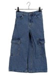 Vorschaubild 1 von Cargohose Kinder Blau Gr. 122 Baumwolle Casual Alltag