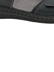 Vorschaubild 2 von Damen Sandalen Leder Schwarz Gr. 38 Klettverschluss Komfort