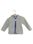 Vorschaubild 1 von Fleecejacke Kinder Gr. 86 Grau Polyester Uni Casual Langarm Freizeit