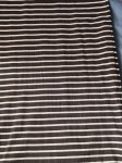 Vorschaubild 3 von Jerseykleid Damen Gestreift Midikleid Gr. 42 XL Schwarz Baumwolle
