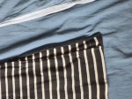 Vorschaubild 4 von Jerseykleid Damen Gestreift Midikleid Gr. 42 XL Schwarz Baumwolle