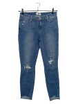 Vorschaubild 1 von Ripped Jeans Damen Blau Gr. W30/38/M Baumwolle Uni Casual 38 cm 71 cm L28