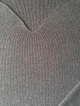 Vorschaubild 4 von Pullover Damen Klassisch Rippstrick Viskose Schwarz Gr. 40 L