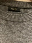 Vorschaubild 4 von Damen Pullover Wolle Kaschmir Meliert Rippstrick Grau M