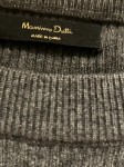 Vorschaubild 5 von Damen Pullover Wolle Kaschmir Meliert Rippstrick Grau M