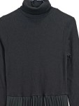 Vorschaubild 2 von Strickkleid Damen Maxi Elegant Business Rollkragen Schwarz 38/M