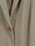 Vorschaubild 2 von Blazer Damen Gr. 44/XXL Beige Schurwolle Uni Business Langarm Knopf