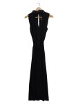 Vorschaubild 1 von Abendkleid Maxikleid Damen Elegant Schwarz Spitze Gr. 38 M