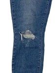Vorschaubild 3 von Ripped Jeans Damen Blau Gr. W30/38/M Baumwolle Uni Casual 38 cm 71 cm L28