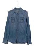 Vorschaubild 1 von Freizeithemd Herren Gr. 48/S Blau Baumwolle Uni Casual Langarm 48 cm