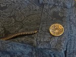 Vorschaubild 2 von Damen Stoffhose Paisley Baumwolle Stretch Blau Gr. W30/38/M