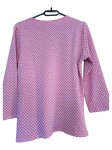 Vorschaubild 2 von Damen Shirt Langarm Strukturmuster Rot Gr. 42 XL Casual Oberteil
